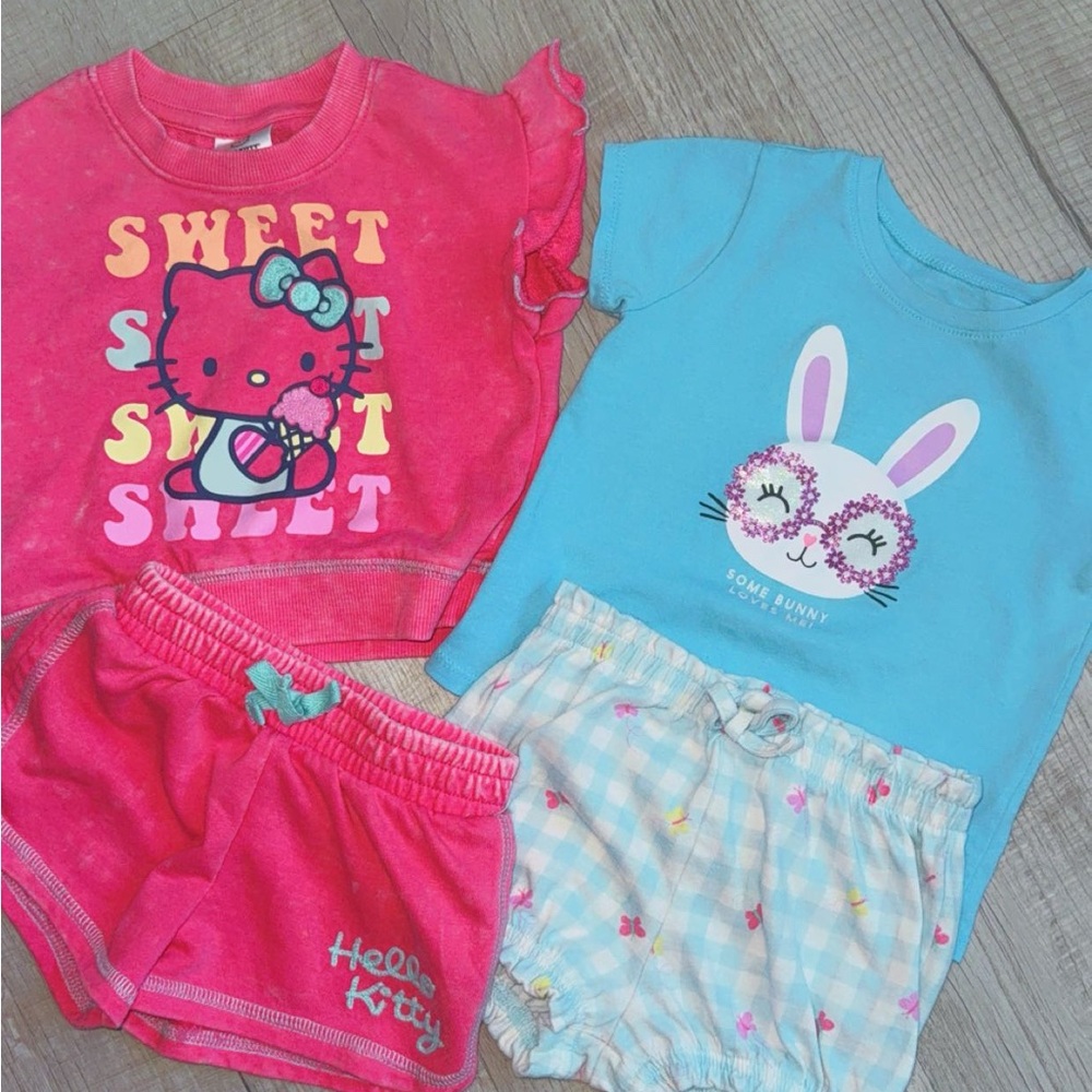 Hello Kitty and Bunny Toddler Outfit Set